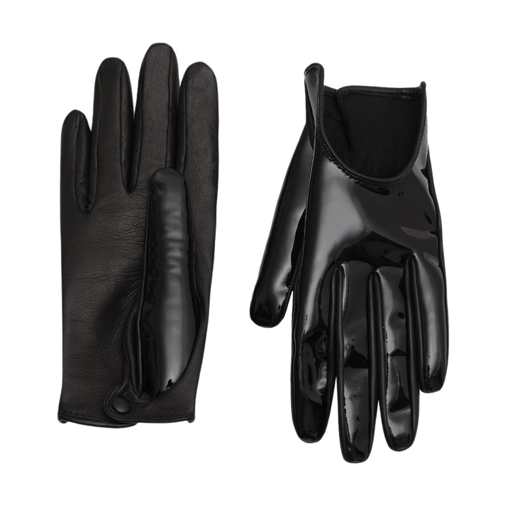 Durazzi Milano Leren handschoenen Black Dames