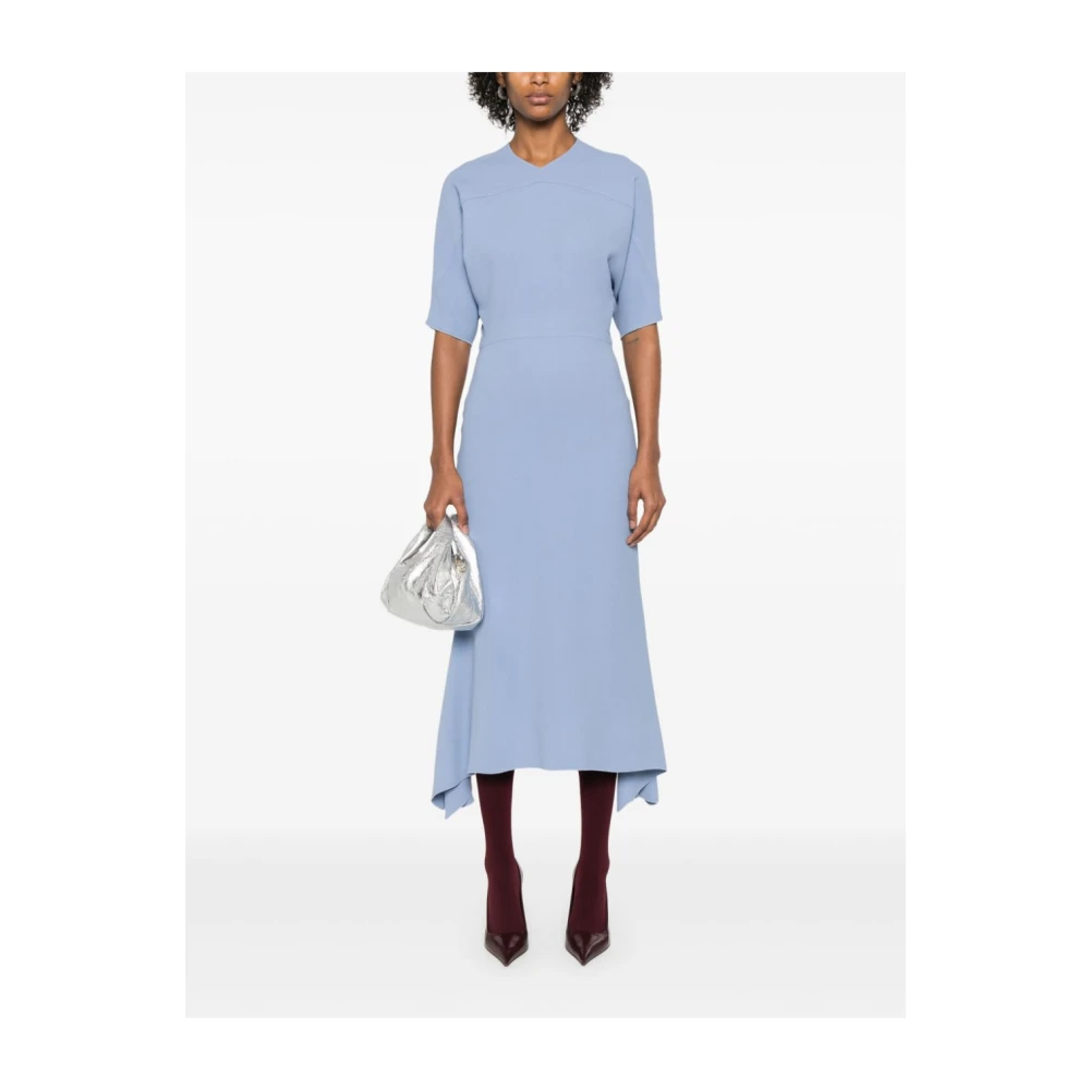 Victoria Beckham Heldere Blauwe Jurk Elegant Comfortabel Modern Blue Dames