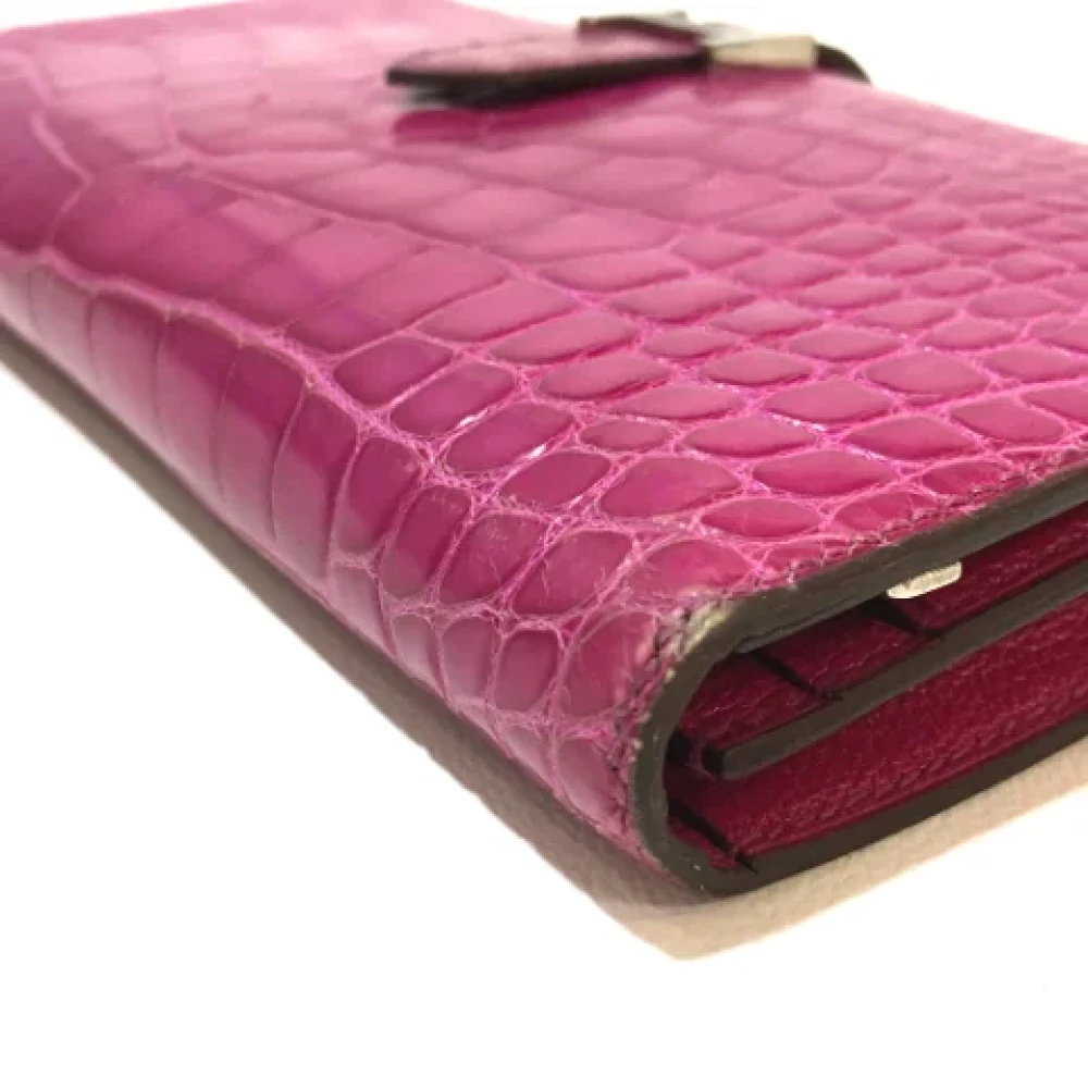 Hermès Vintage Pre-owned Fabric wallets Pink Dames