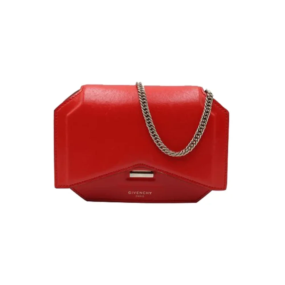 Givenchy Pre-owned Leather shoulder-bags Red Dames
