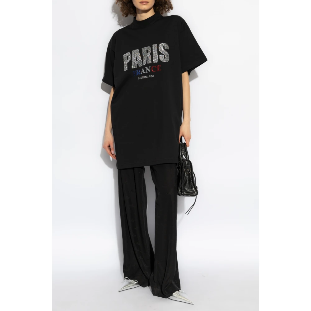 Balenciaga T-shirt met logo Black Dames