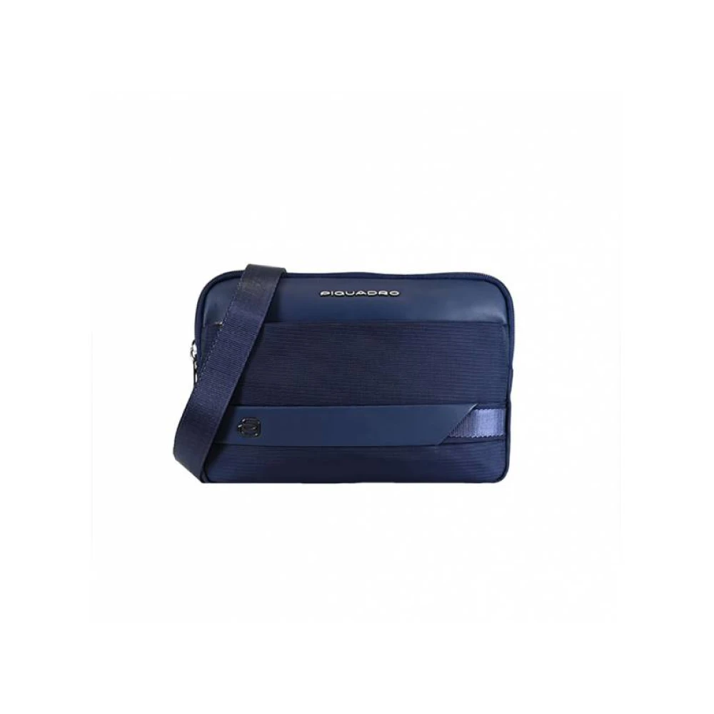 Piquadro Elegant Messenger Bags Collection Blue Heren