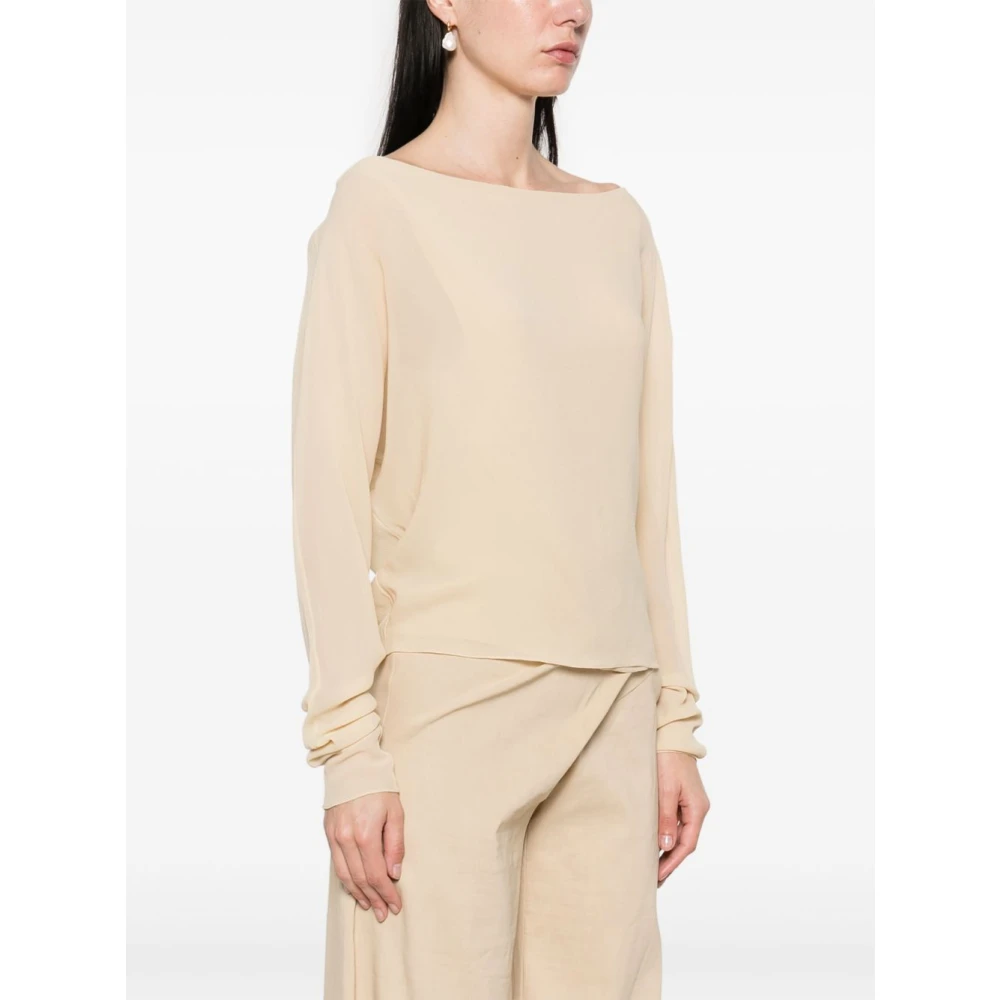 Cortana Beige Dolman Sleeves Sweater Beige Dames