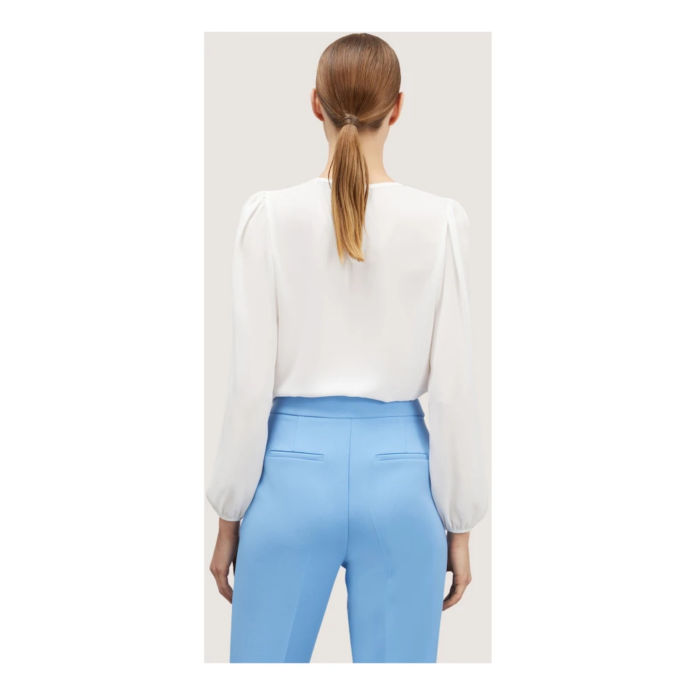 Motivi Elegante Blouse met Kristalversieringen White Dames