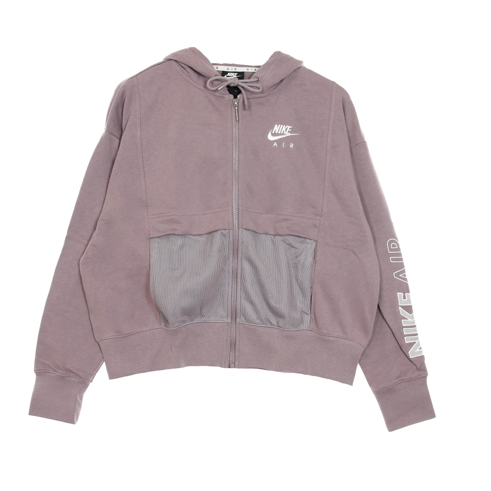 Nike Paarse Zip Hoodie Sportswear Air Top Purple Dames