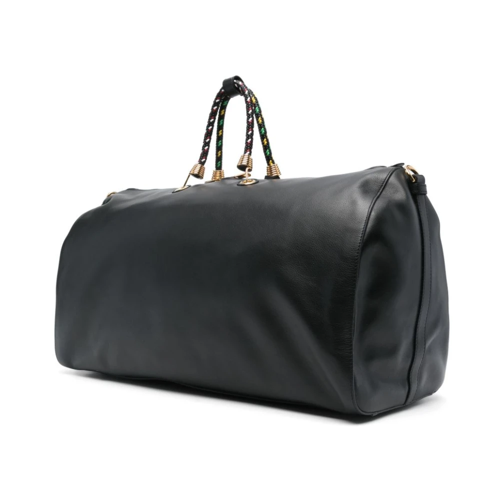 Moschino Zwarte Tas met Bovenrits en Handvatten Black Heren