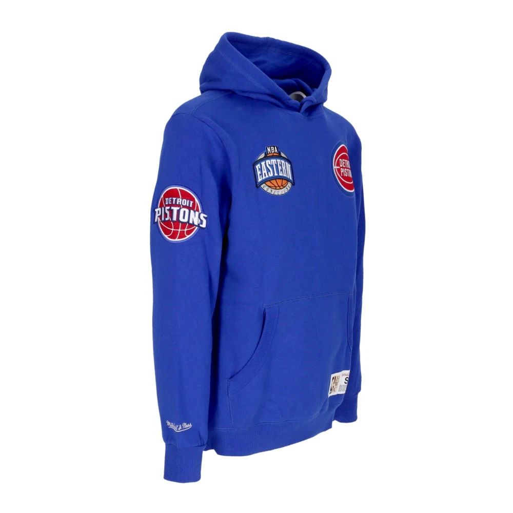 Mitchell & Ness Detroit Pistons NBA Hometown Fleece Hoodie Blue Heren