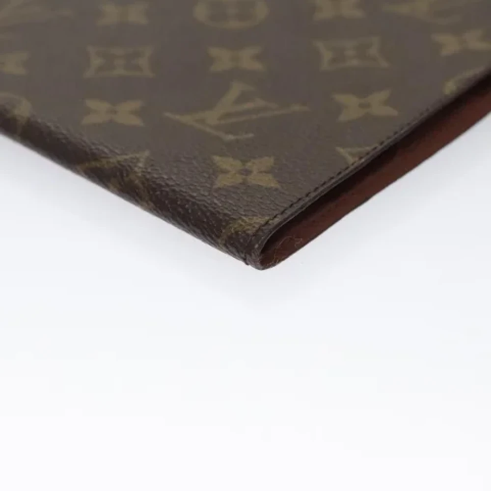 Louis Vuitton Vintage Pre-owned Canvas clutches Brown Dames