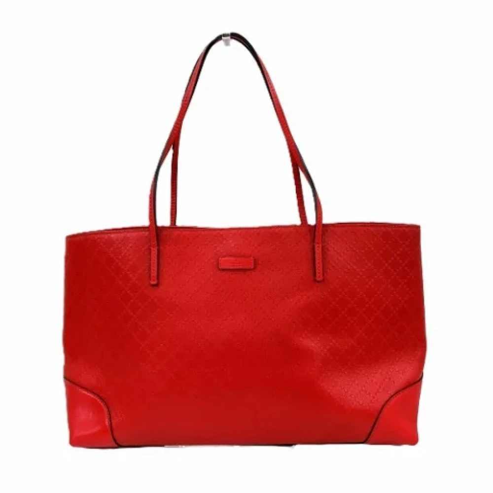 Gucci Vintage Pre-owned Leather gucci-bags Red Dames