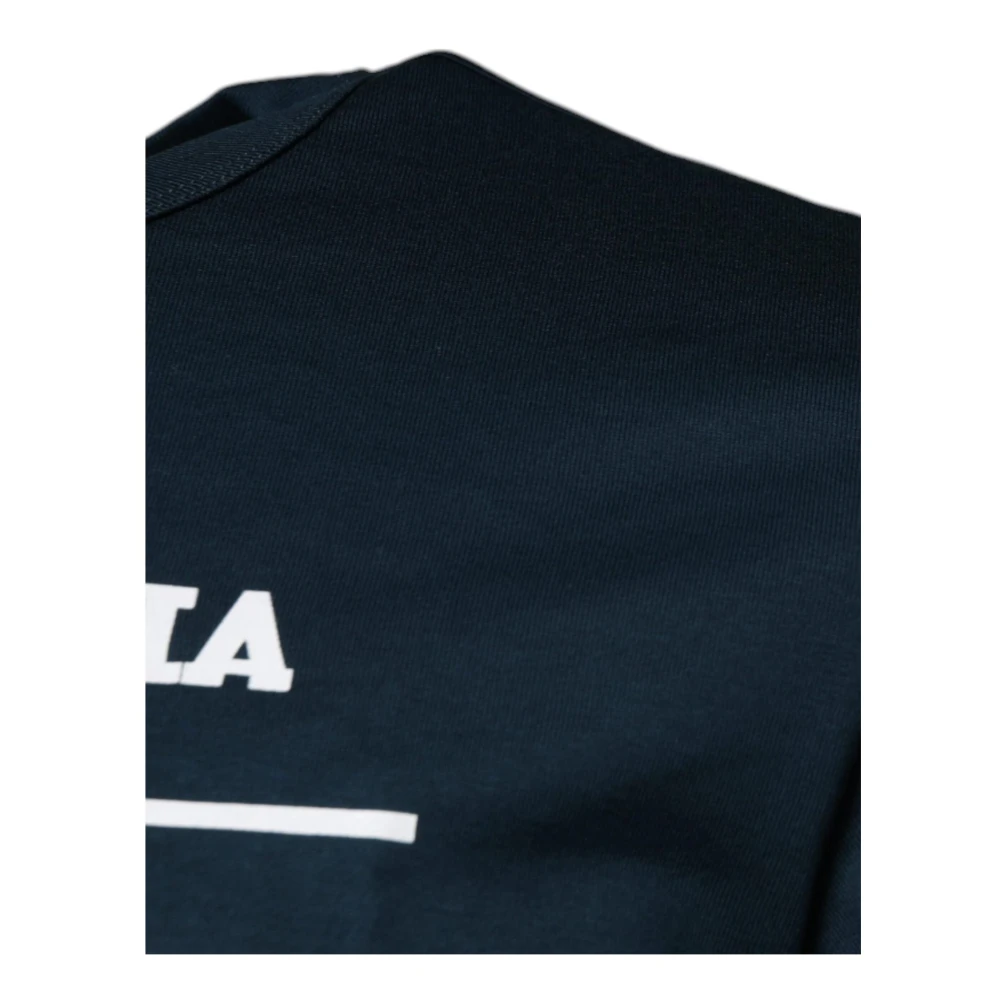 Dolce & Gabbana King Of Love Grafische Print T-shirt Blue Heren