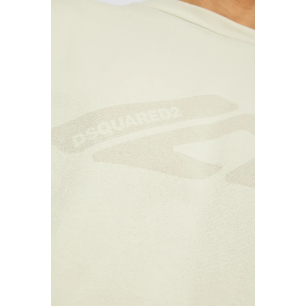 Dsquared2 Bedrukt T-shirt Gray Heren