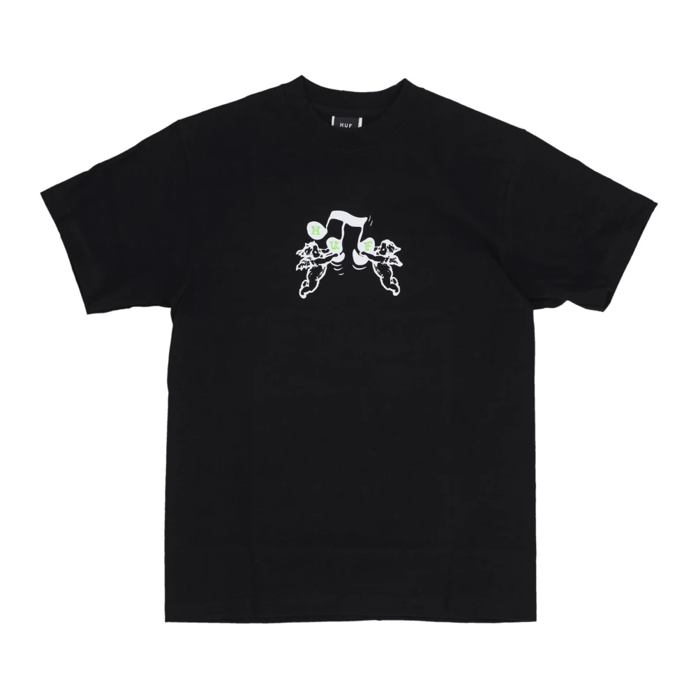HUF Zwarte Song Tee Korte Mouw T-shirt Black Heren
