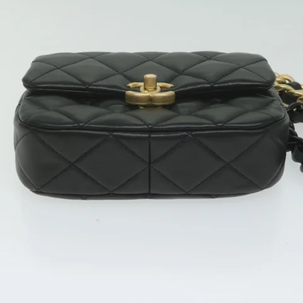 Chanel Vintage Pre-owned Leather chanel-bags Black Dames