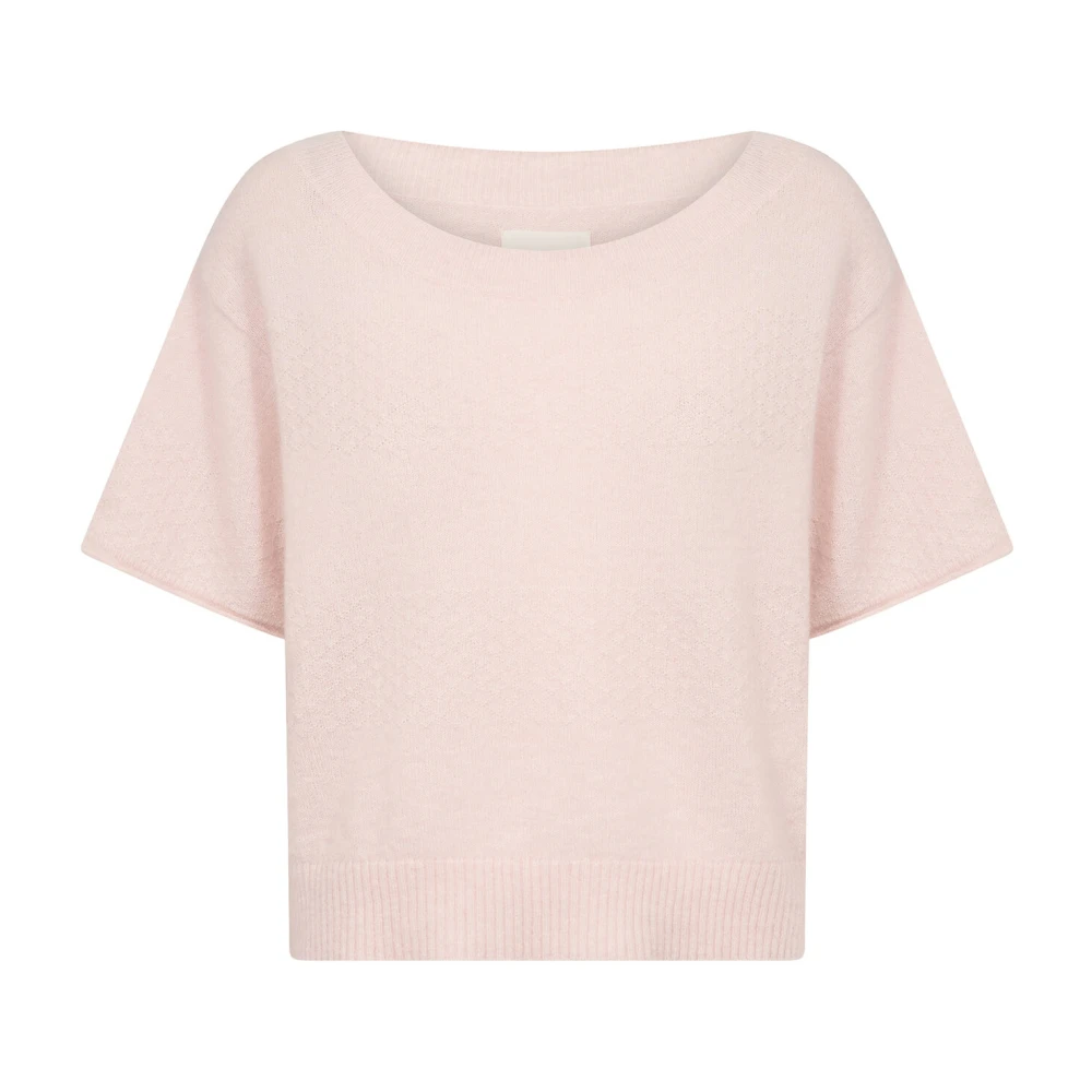 Part Two Mauve Krijt Gebreide Trui Nashapw Stijl Pink Dames