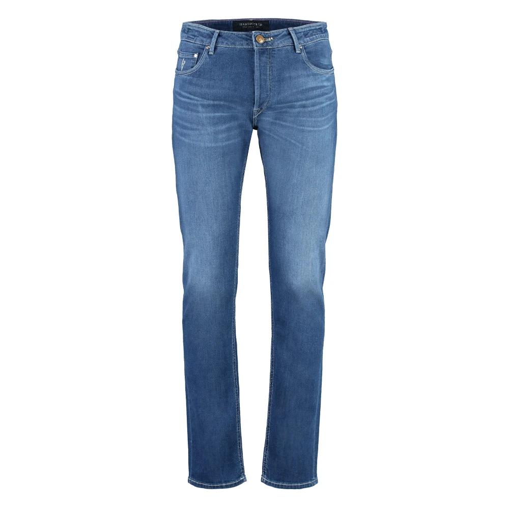 Hand Picked Klassieke Straight-Leg Jeans Blue Heren