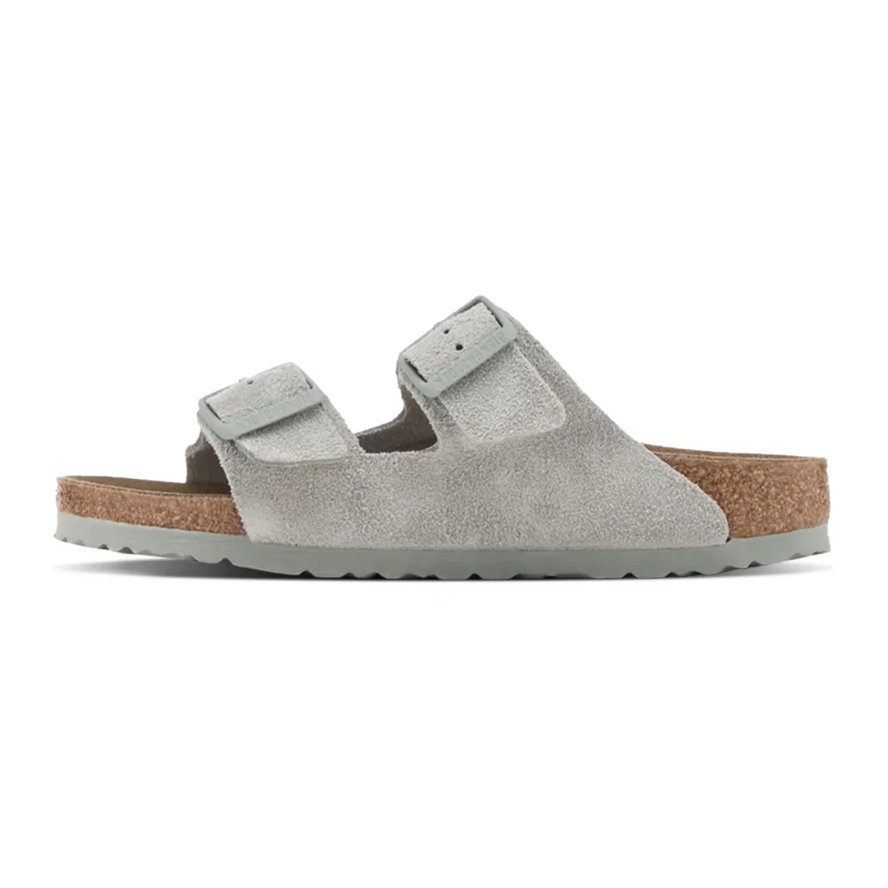 Birkenstock Women's Gray Sliders, 3 Uk, Arizona Leve Pure Sage