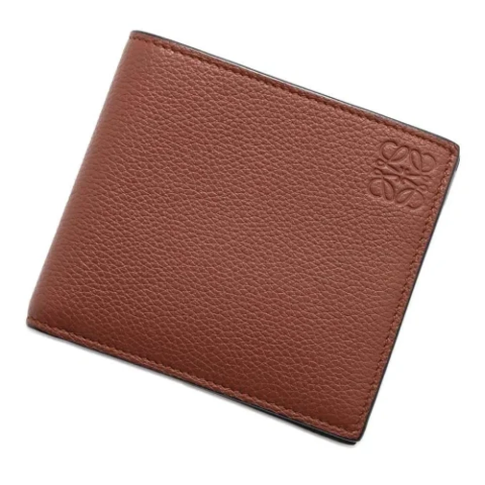 Loewe Pre-owned Leather wallets Brown Heren