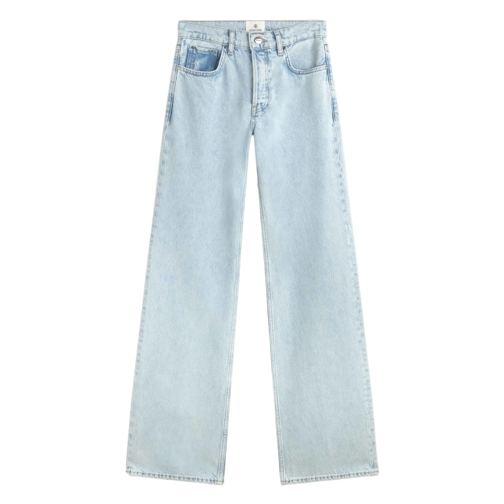 Anine Bing Lichtblauwe Wide Leg Jeans Blue Dames