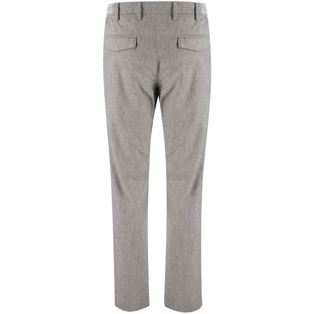 Eleventy Sportieve Jogger Broek met Gestreepte Elastiek Gray Heren
