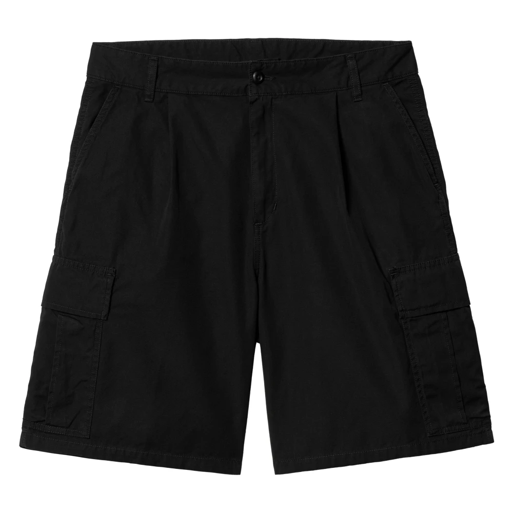 Carhartt WIP Zwarte Cargo Shorts met Logo Badge Black Heren