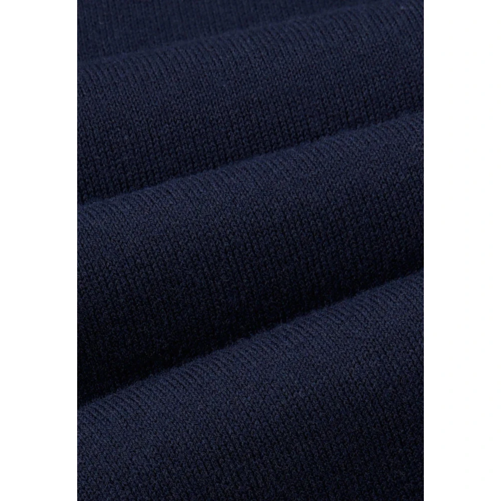 Paolo Pecora Navy Blauwe Korte Mouw Sweater Blue Heren