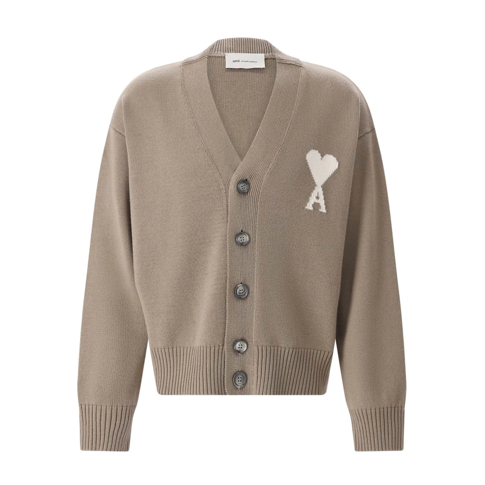 Ami Paris Uomo Marrone Maglie, M, New,