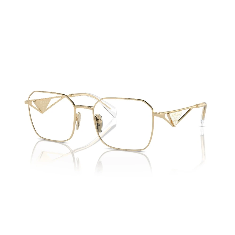 Prada Stijlvolle Damesbril in Lichtgoud Yellow Dames