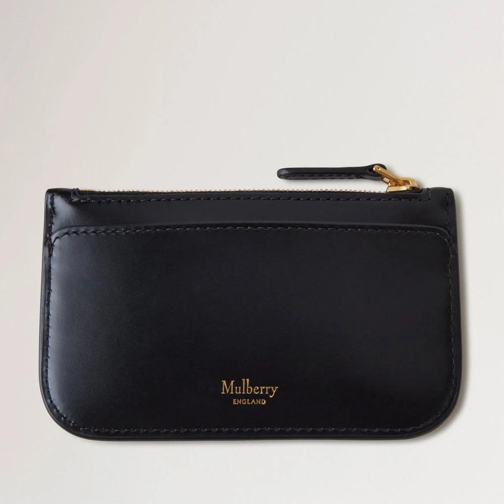 Mulberry Zwarte Rits Muntzak Super Lux Black Heren
