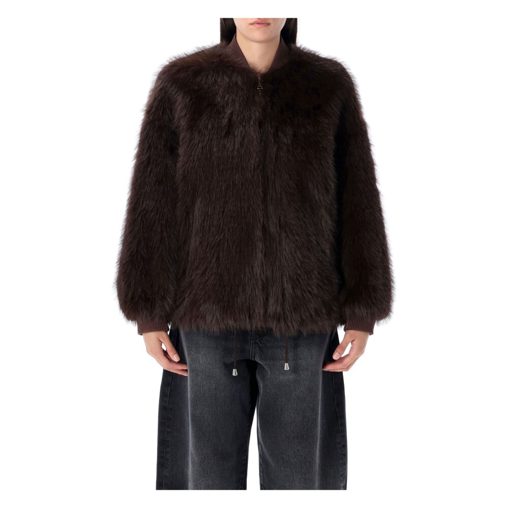 コート Sword 6644 Coats Sword 6644 Black long faux fur coat | TheDoubleF