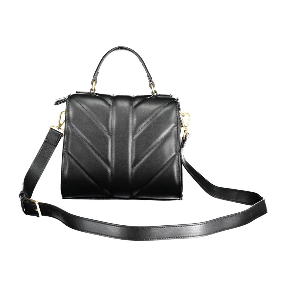 Valentino by Mario Valentino Zwarte Schoudertas met Kettingriem Black Dames