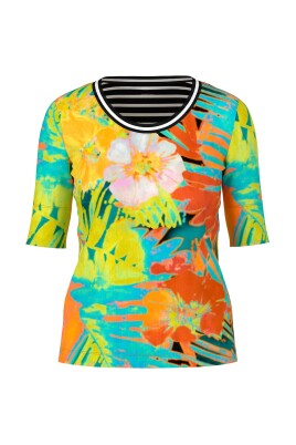 t-shirt-cotele-avec-motif-floral