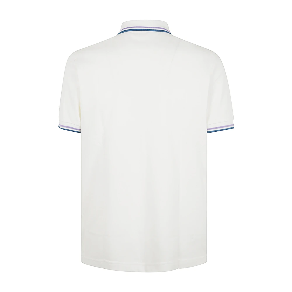 Fred Perry Ultviol Ocean Twin Tipped Shirt White Heren