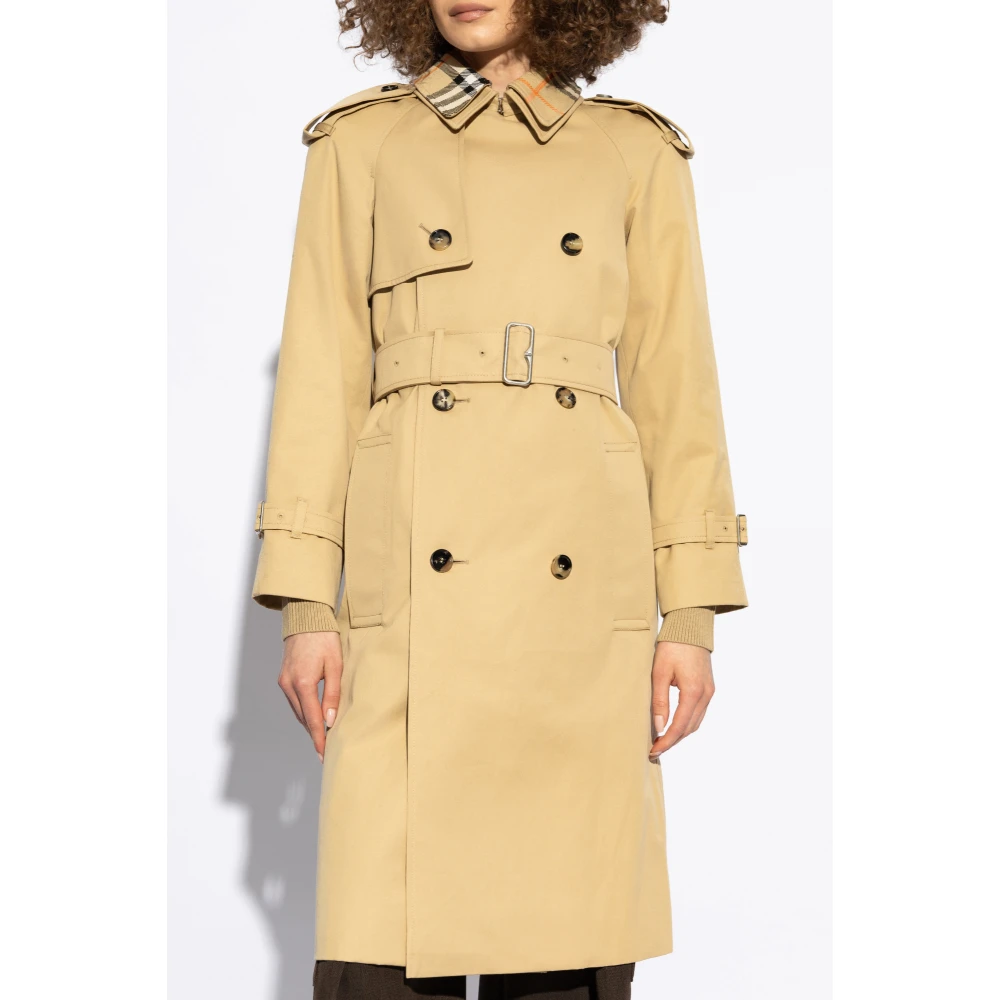 Burberry Katoenen trenchcoat Beige Dames
