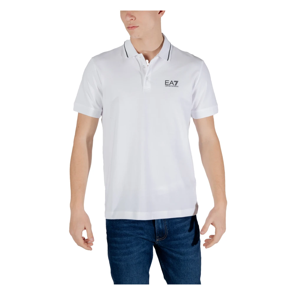 Emporio Armani EA7 Polo Korte Mouw Lente Zomer Collectie White Heren