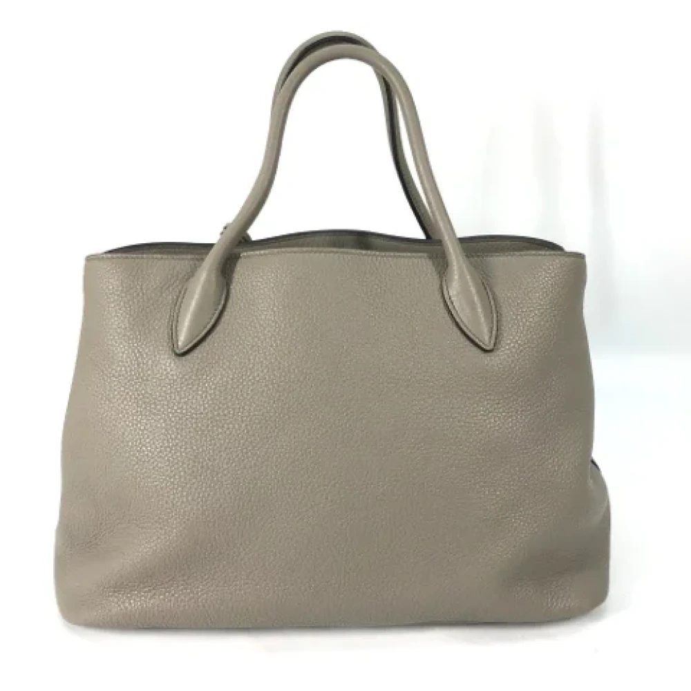 Prada Vintage Pre-owned Leather prada-bags Gray Dames