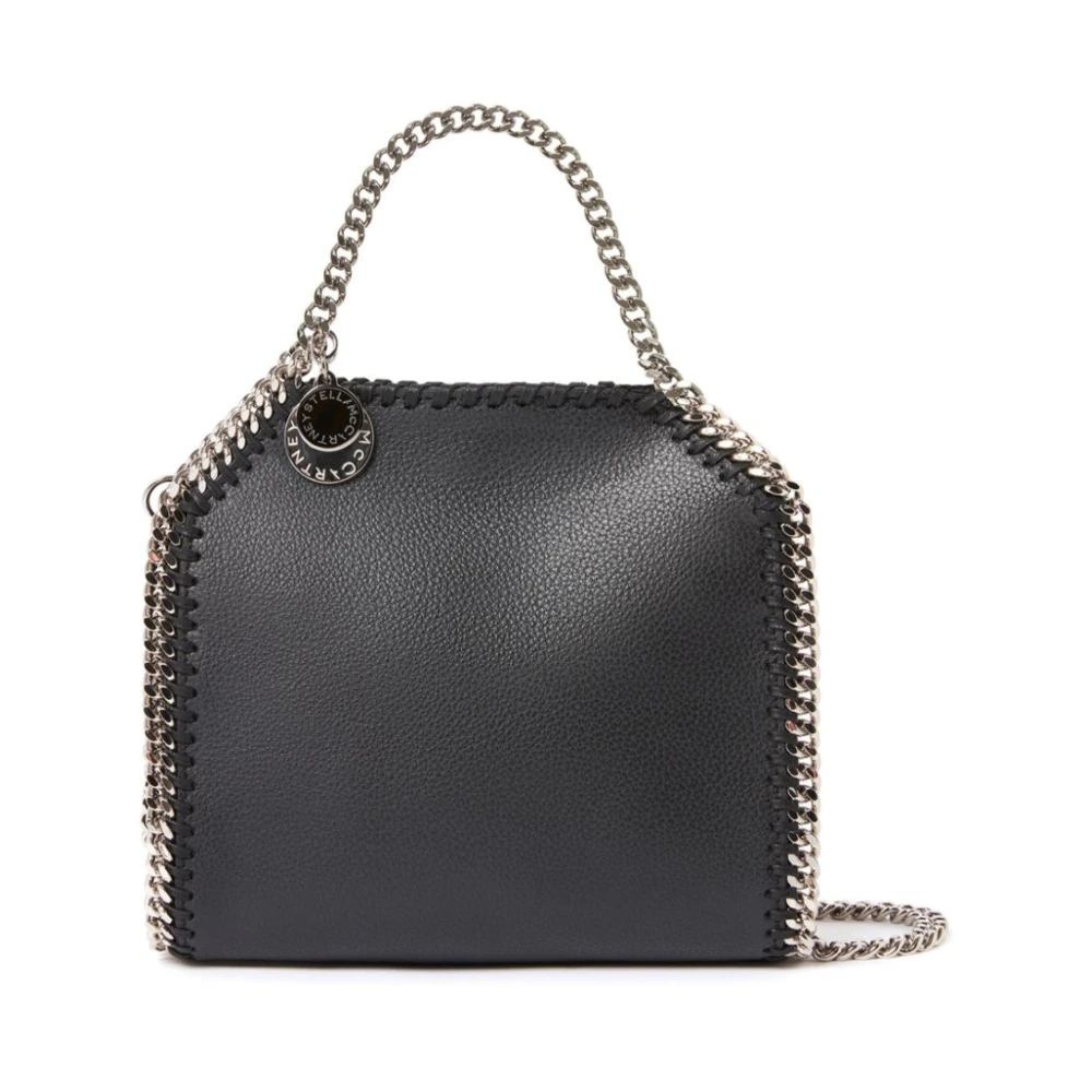Stella Mccartney Zwarte Tas met Diamantgeslepen Ketting Black Dames