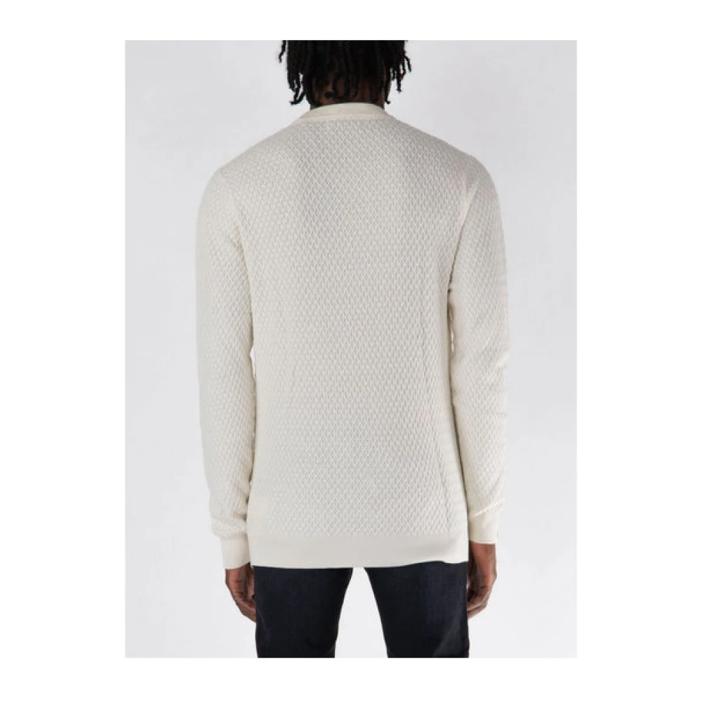Guess Casual Pullover Regular Fit White Heren