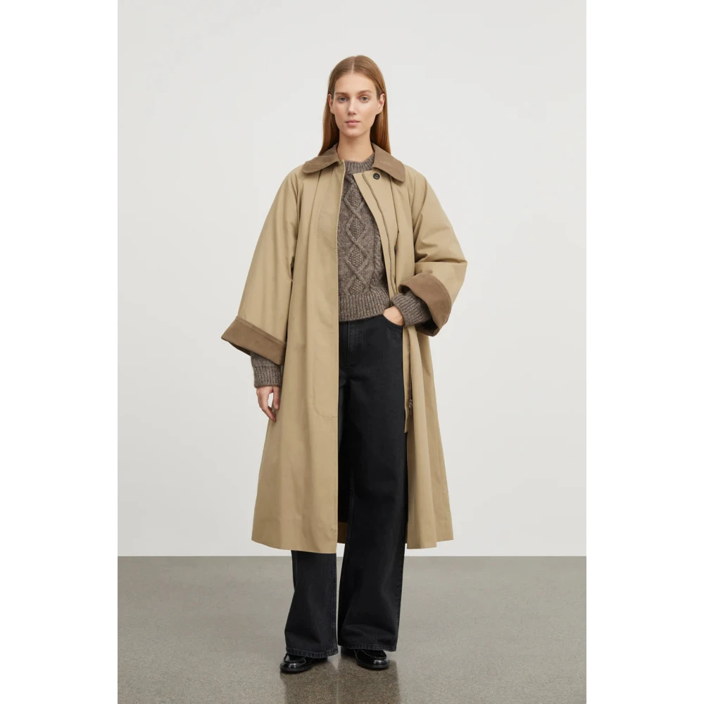 Skall Studio Luxe Oversized Gaby Coat Beige Dames