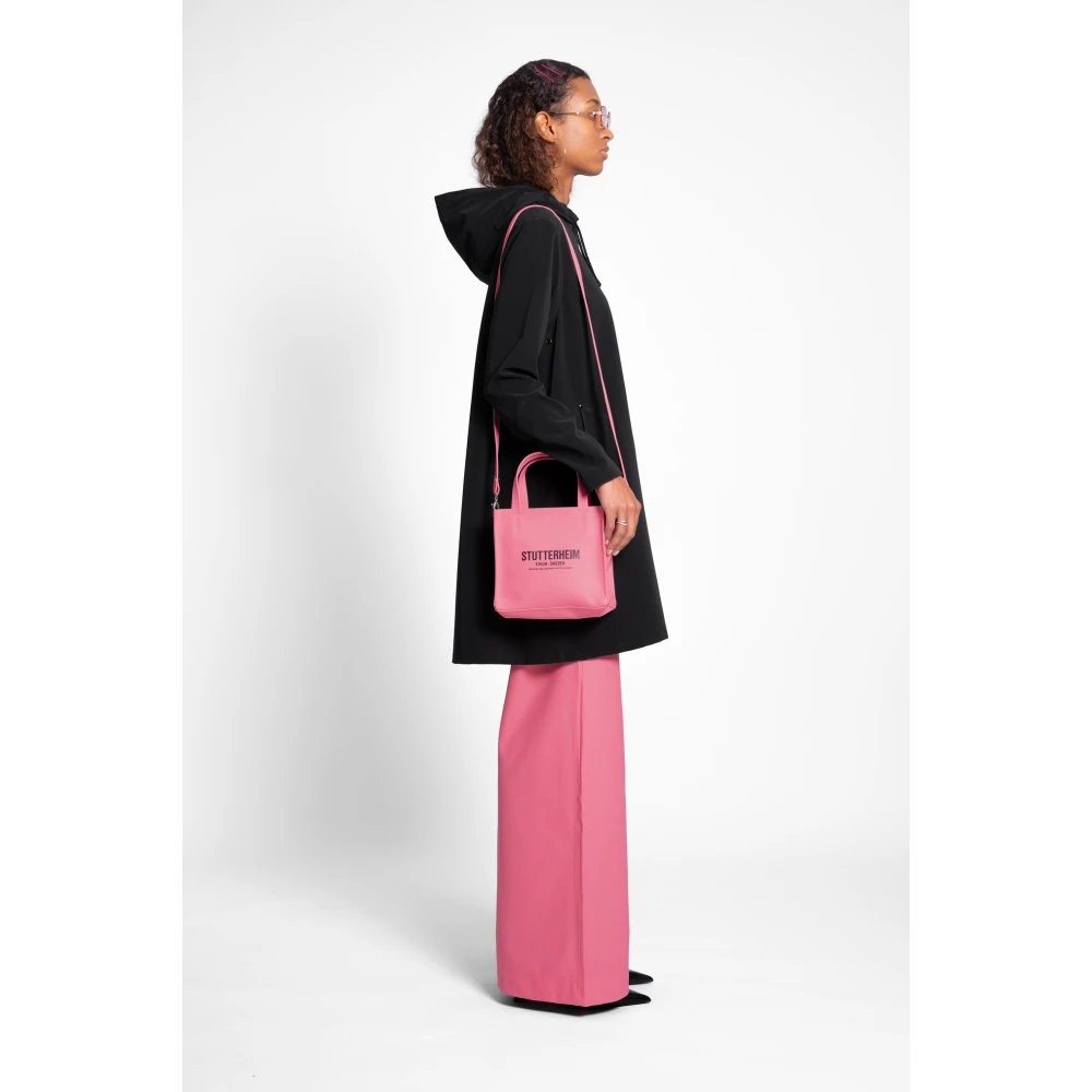 Stutterheim Lichtgewicht Matte Rits Regenjas Black Dames