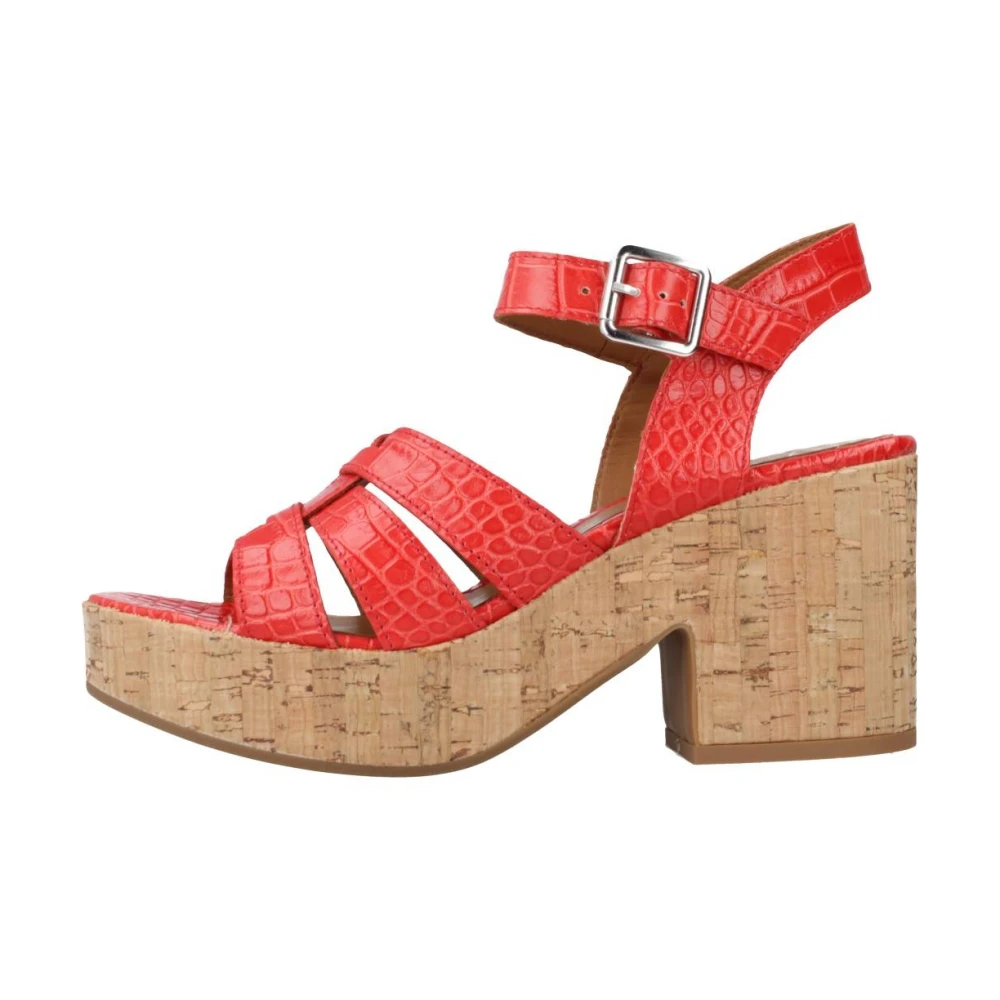 Alpe High Heel Sandals Red Dames