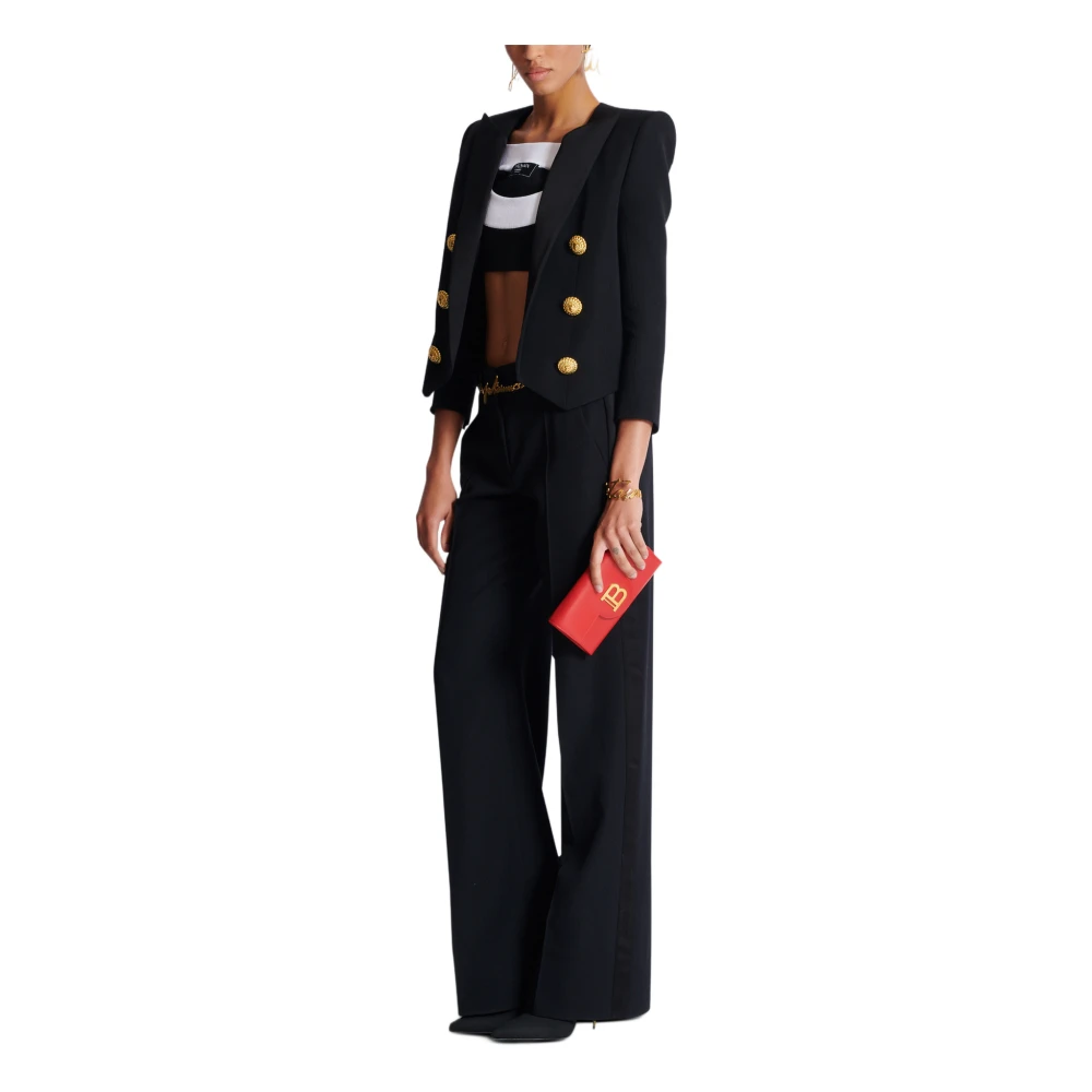Balmain B-Buzz leren portemonnee Red Dames