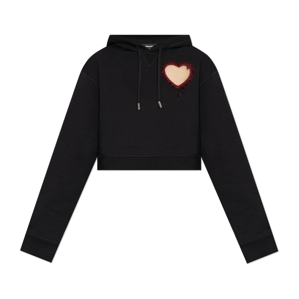 Dsquared2 Hoodie Black Dames