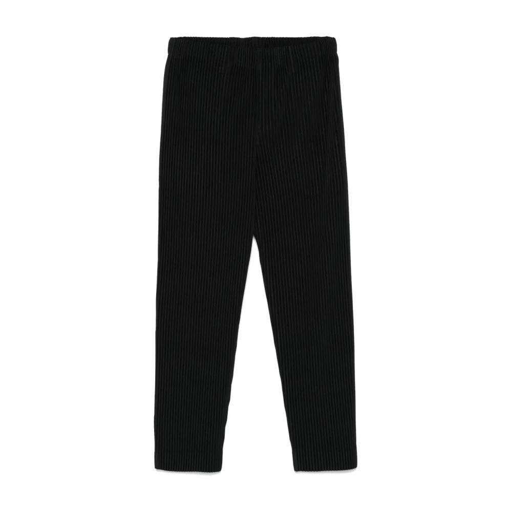Issey Miyake Men's Black Pleated Trousers