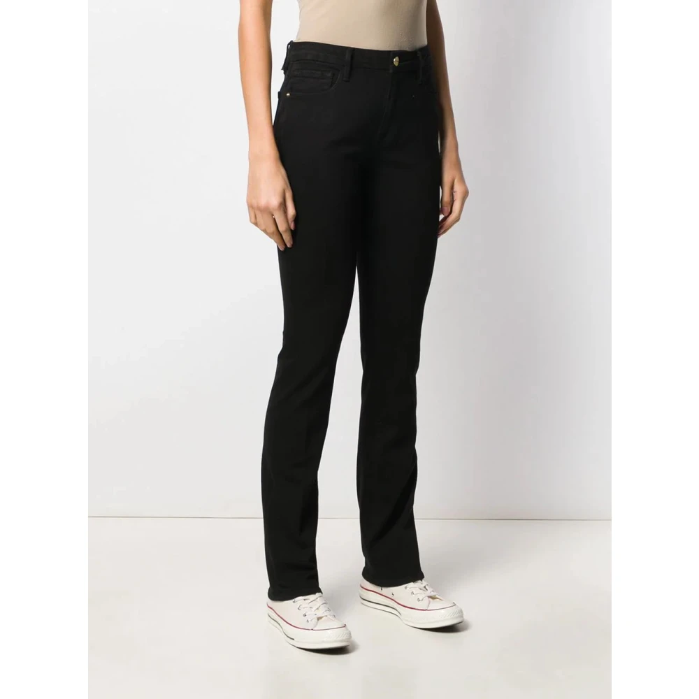 Frame Elegant Mini Boot Slim-Fit Jeans Black Dames