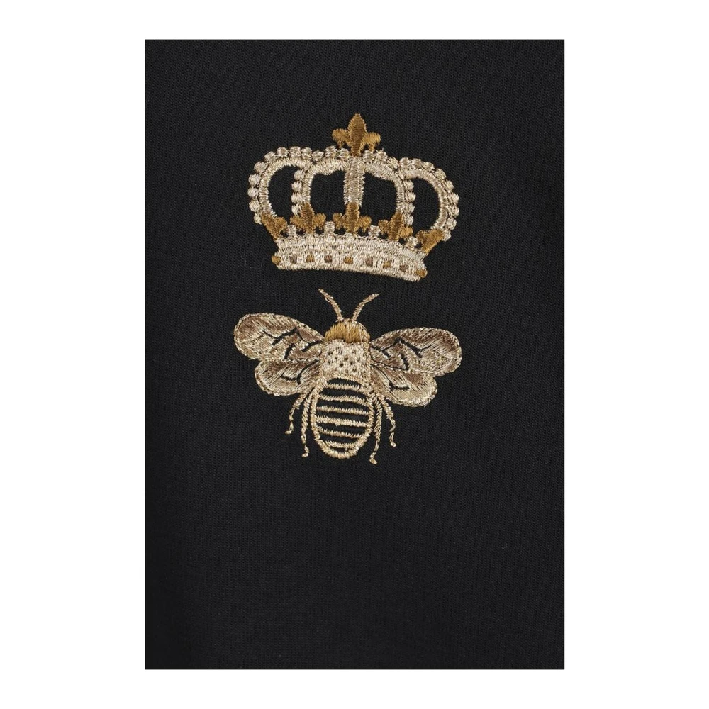 Dolce & Gabbana Katoenen Hoodie met Kangoeroezak Black Heren