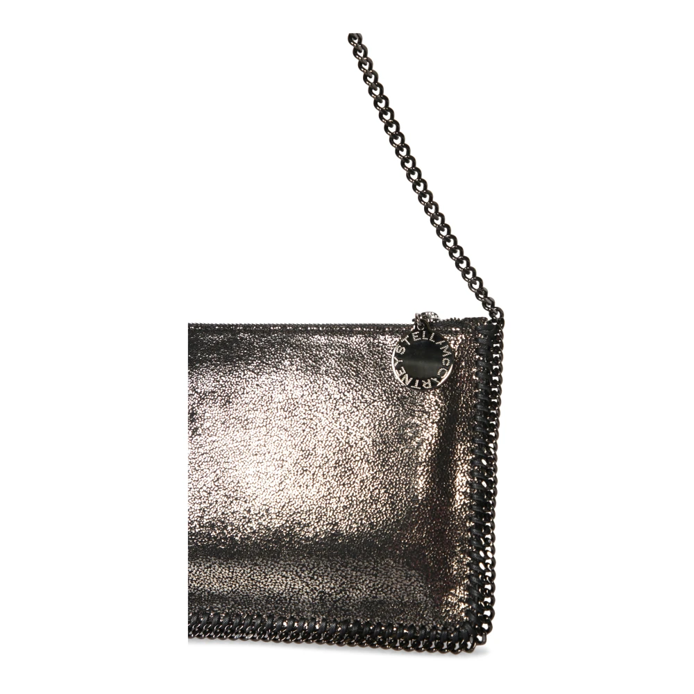 Stella Mccartney Zilveren Kettingband Pochette Tas Gray Dames
