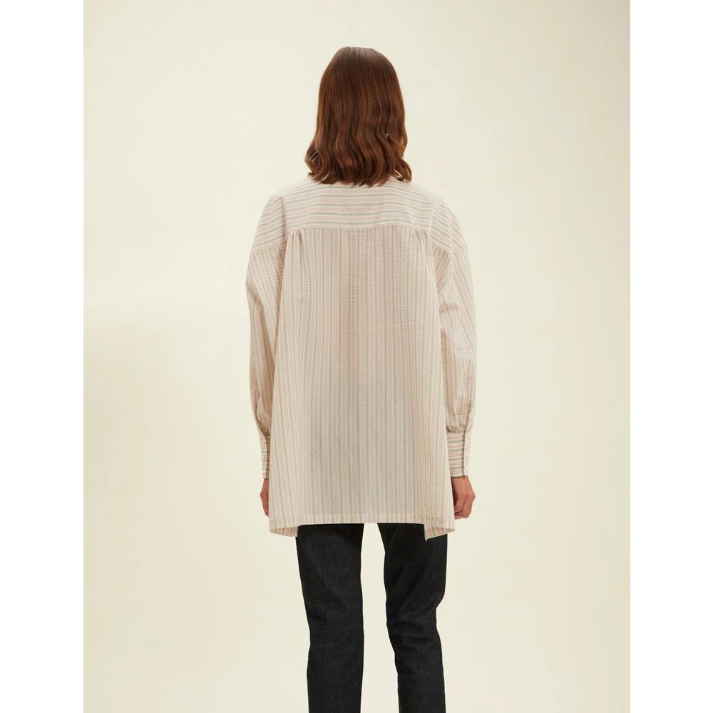 Ines De La Fressange Paris Zomer Gestreept Overhemd Multicolor Dames