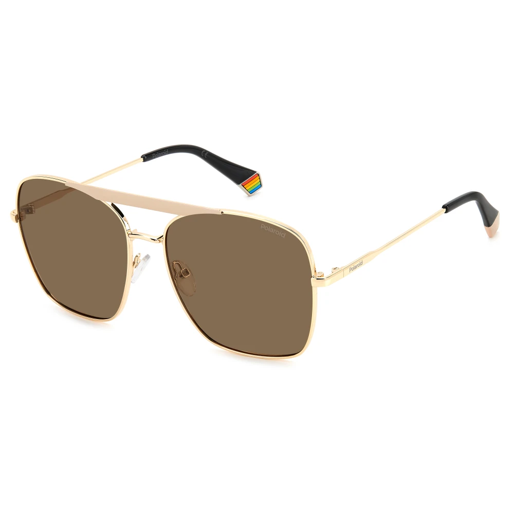 Polaroid Women's Yellow Ivory Gold/Brown Sungles - Sunglasses - 59 Mm - Accessories