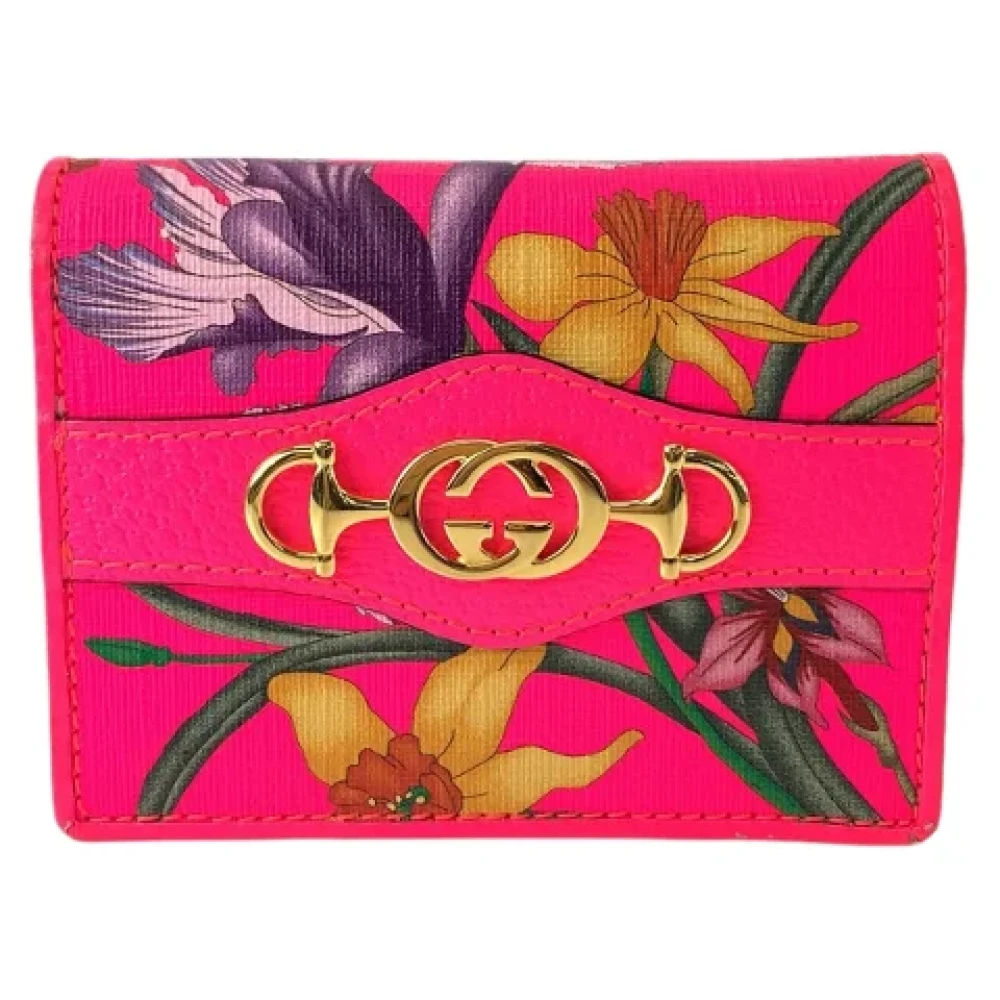 Gucci Vintage Pre-owned Canvas wallets Pink Dames