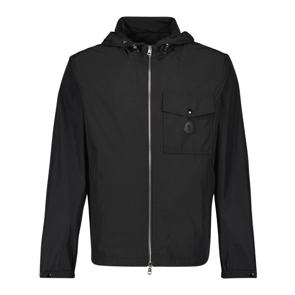 Moncler Black Fuyue Windbreaker - Male - Light Jackets - Xl - Jackets